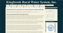 Desktop Screenshot of kingbrookruralwater.com